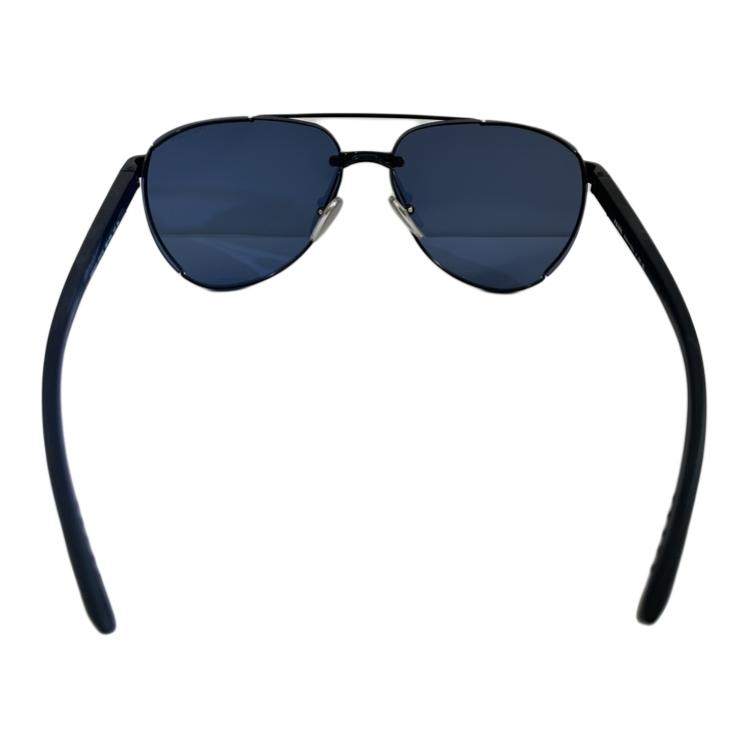 Женские солнцезащитные очки Prada Aviator (черные) — фото 4