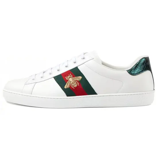 GUCCI Ace Embroidered Bee Sneakers