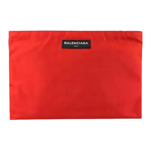 Balenciaga Nylon Clutch Unisex Red