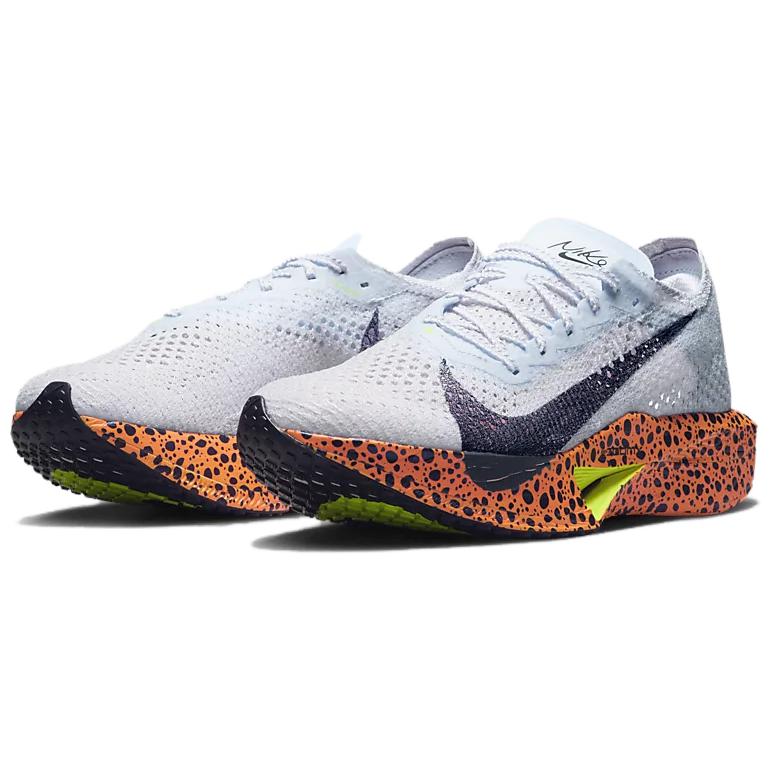 Nike ZoomX Vaporfly 3 Electric Running Shoes Women’s Low Top Gray Blue