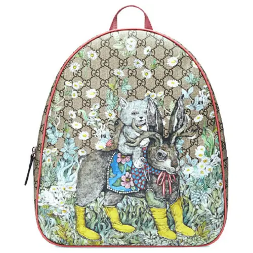 GUCCI Yuko Higuchi Collaboration Canvas With Leather Kids Bag Kids' Multicolor