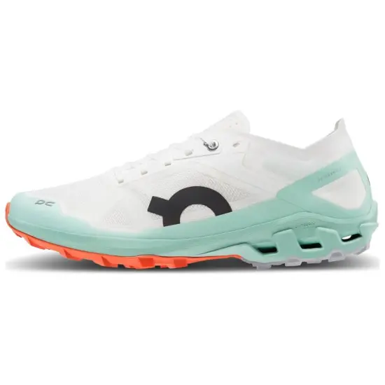 On Cloudventure Peak 3 Slip Resistant Low Top Trail Running Running Shoes Men's White Cyan