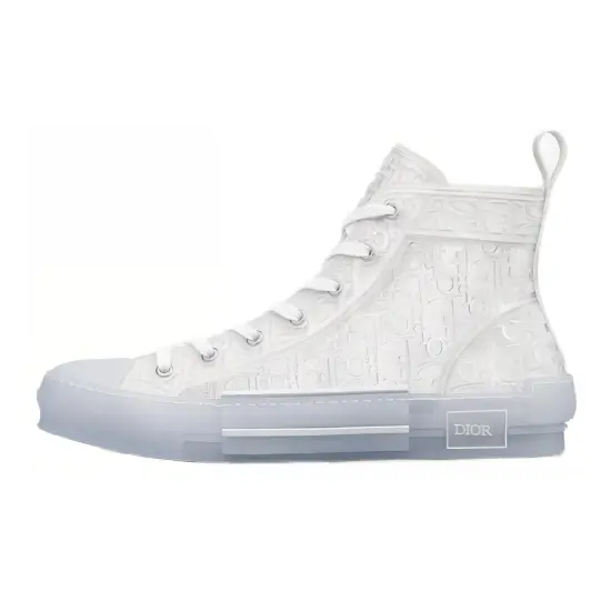 DIOR B23 High Top White Raised Oblique