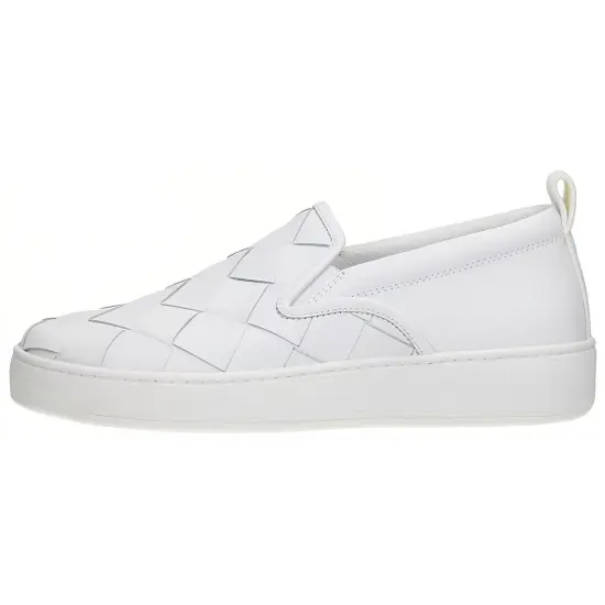 Bottega Veneta Stylish Skateboarding Shoes Men's White