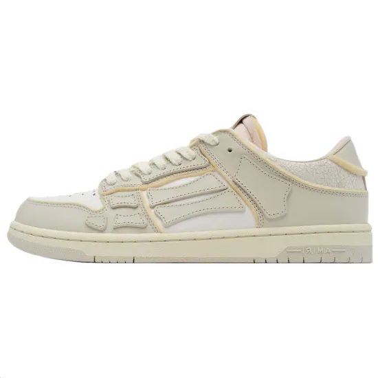 AMIRI Skel-Top Low Skateboard Shoes Men Low-Top Beige