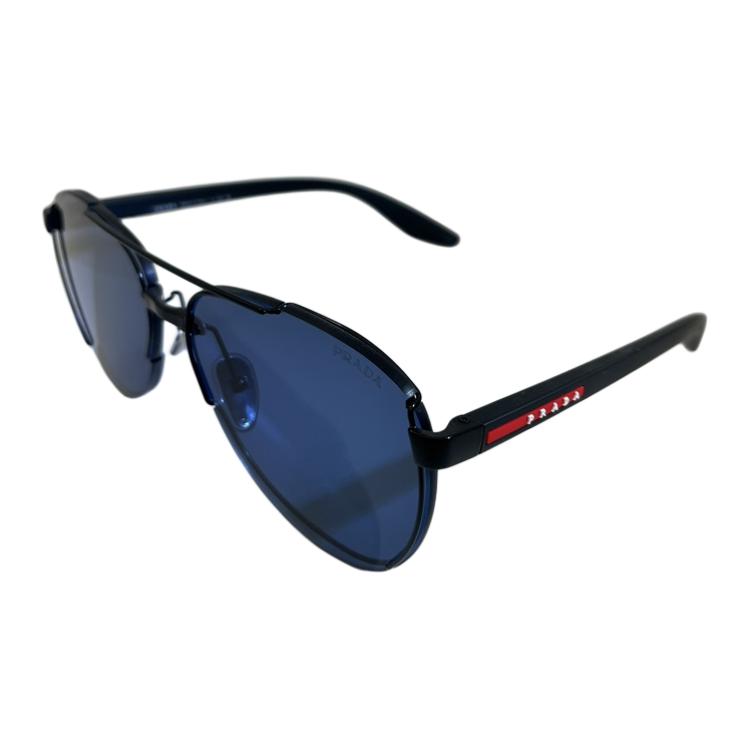 Женские солнцезащитные очки Prada Aviator (черные)