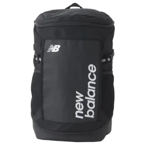 New Balance Synthetic Leather Backpack Unisex Black