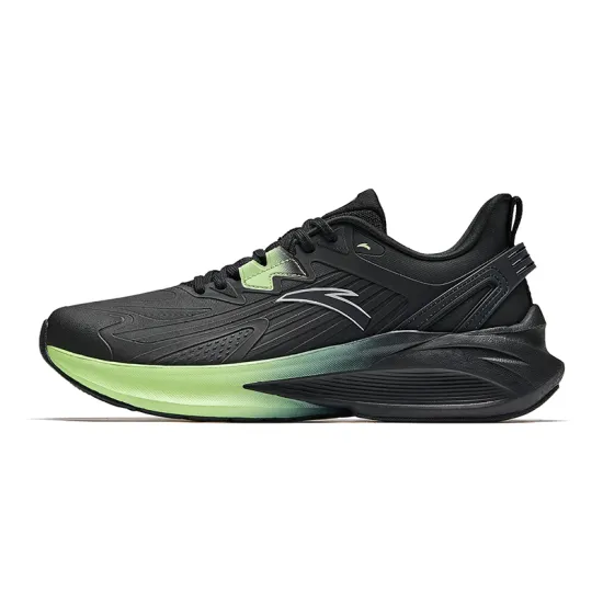 Anta Stinger 5 Anti Slip Wear Resistant Low Top Casual Running Shoes Men's Black Green