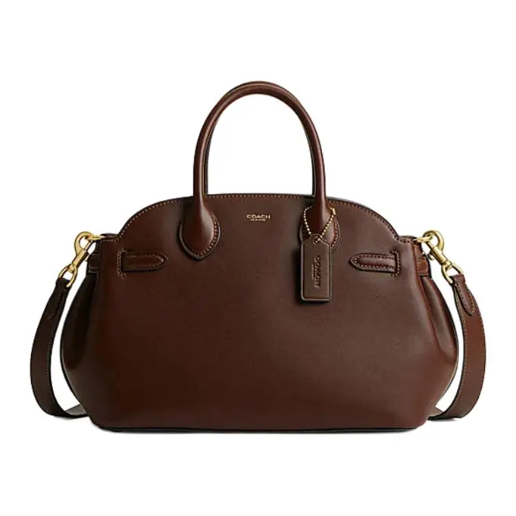 COACH Empire Carryall Cow Leather Shoulder Bag, Crossbody Bag, Handbag Large Women's Maple Leaf