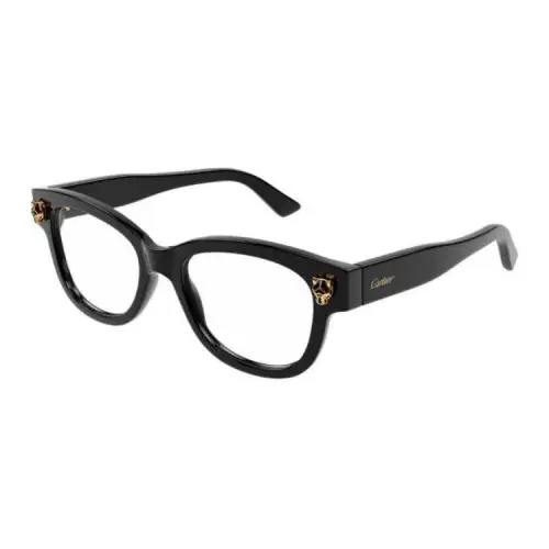 CARTIER Acetate Square Eyeglass Frames Women's Black