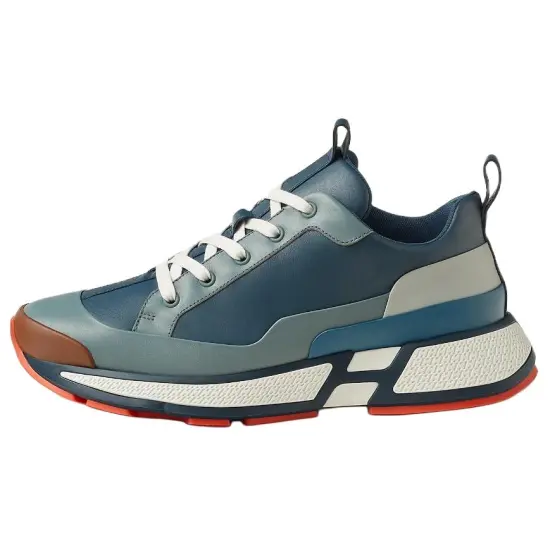 HERMES Hugo Low Top Casual Shoes Men's Blue