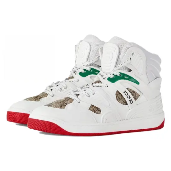 GUCCI Basket White Demetra Red Women's