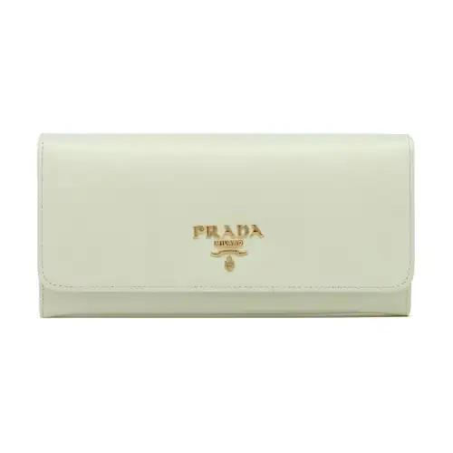 PRADA Saffiano Leather Wallet Women's Green