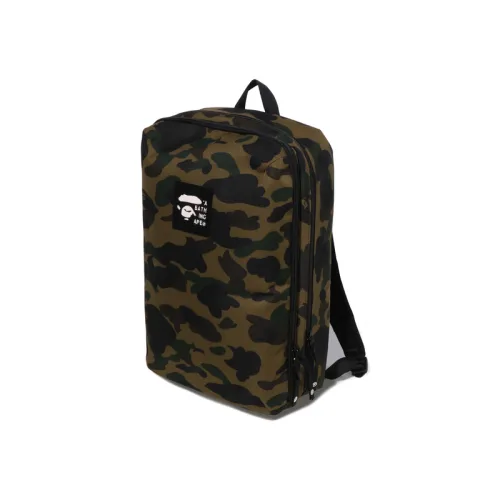 A BATHING APE Polyester Backpack Regular Unisex Green