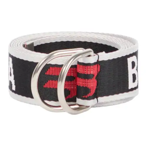 Balenciaga Solid Color Design Fabric Sports Belts Men's Black 3.5cm