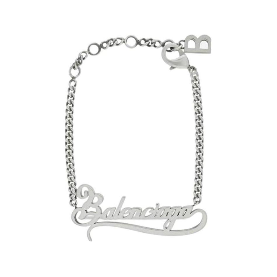 Женский браслет Balenciaga (серебристый)
