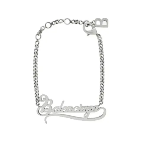 Balenciaga Brass Bracelets Women's Silver