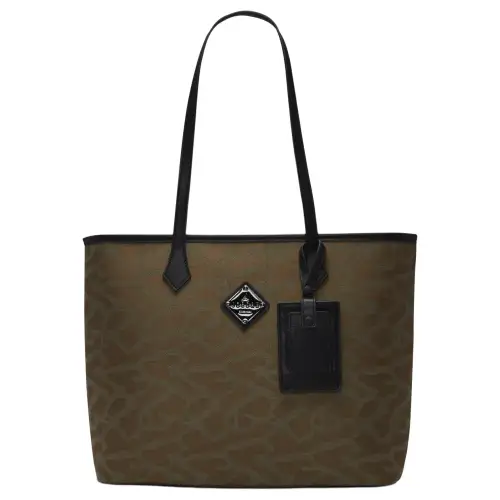 Jordan Polyester Tote Bag, Shopping Bag, Shoulder Bag, Handbag Unisex Light Olive Yellow