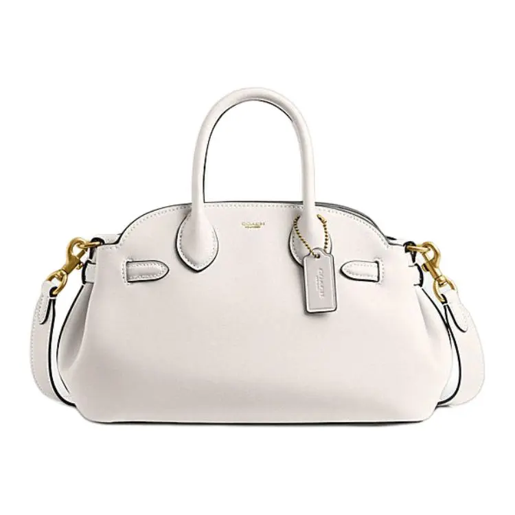 COACH Empire Carryall Cow Leather Handbags Medium Women's Chalk White
