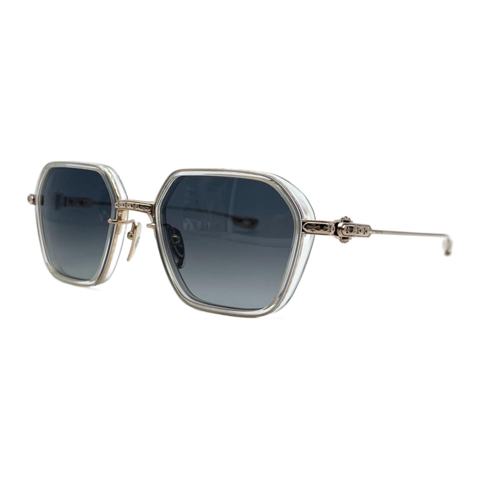 Chrome Hearts Titanium Acetate Fiber Irregular Shape Sunglasses Men's Transparent