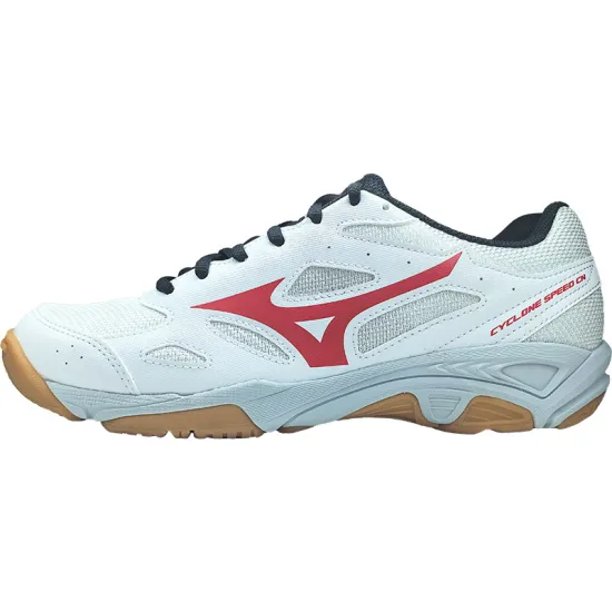 Mizuno Cyclone Speed CN Breathable Lightweight Moisture Wicking Low Top Training Shoes Unisex White Red