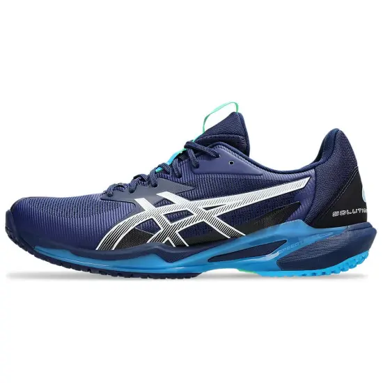 Asics Solution Speed FF 3 Tennis Shoes Men Low-Top Blue With White Lettering