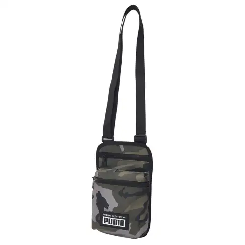 PUMA Fabric Shoulder Bag With Cell Phone Pouch Small Unisex Camouflage