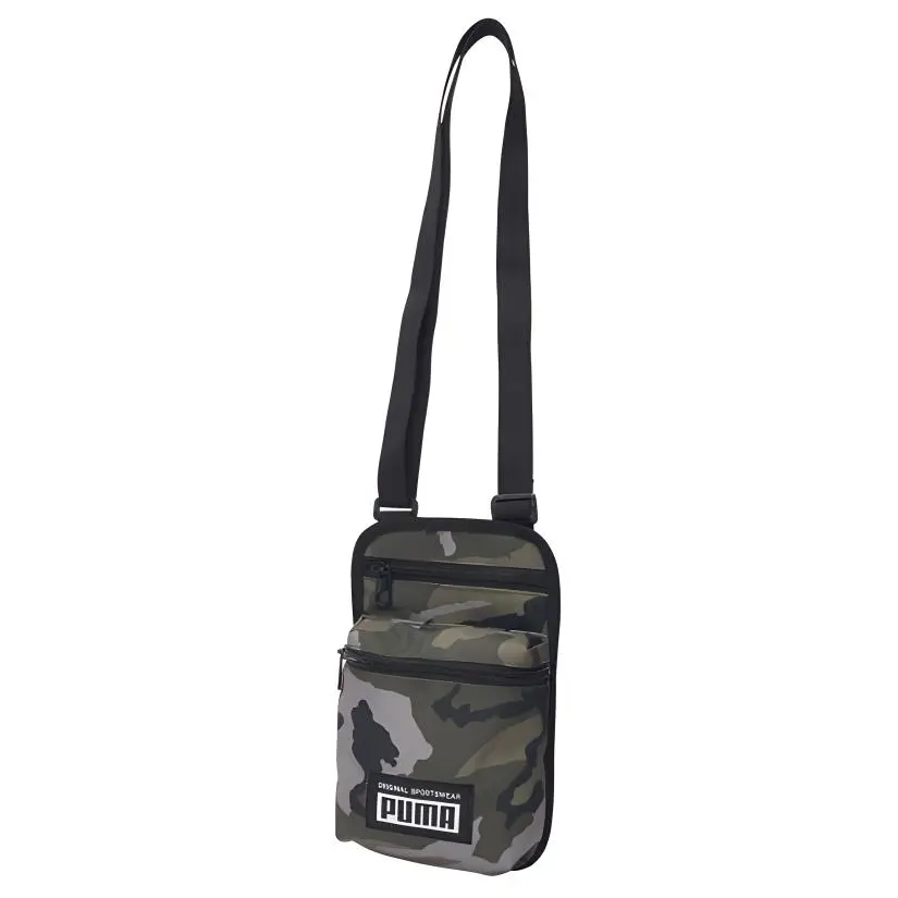 PUMA Fabric Shoulder Bag With Cell Phone Pouch Small Unisex Camouflage
