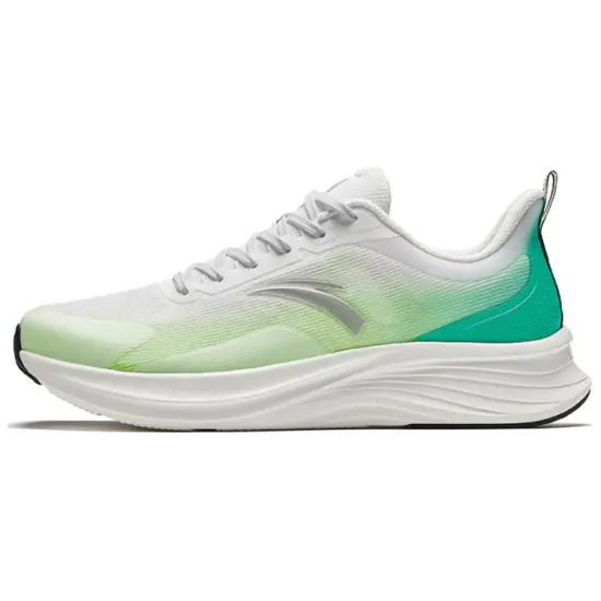 Anta Cushioning Anti-Slip And Wear-Resistant Low-Top Running Shoes Men's Neon Green