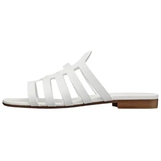 HERMES Slide Slippers Women's White