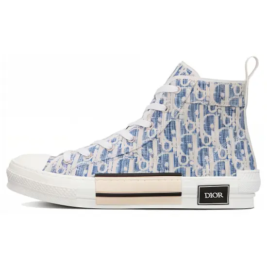 DIOR B23 High Blue Oblique Kasuri Jacquard