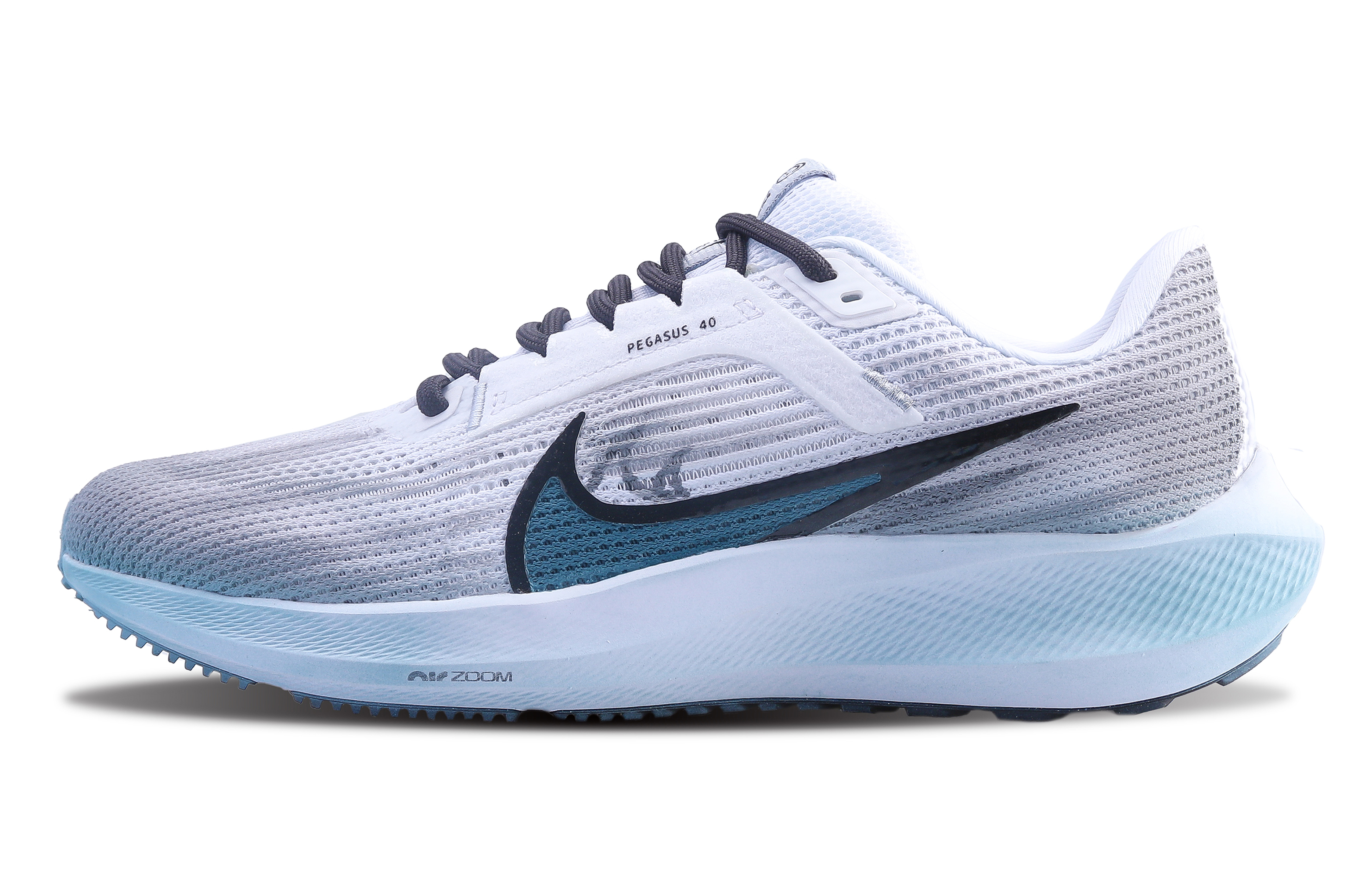 Nike, comfortable retro wear-resistant breathable low running sneakers for leisure, custom-made, 40, simple and elegant design, with a vintage distressed effect, gradient