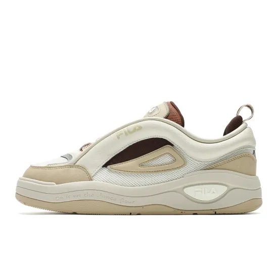 FILA MIX 2 Skateboard Shoes Men Low-Top Snow White/Terra Cotta Orange