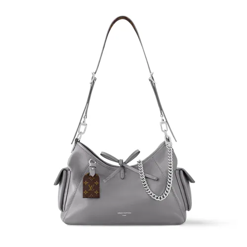 LOUIS VUITTON Carryall Cargo PM Shoulder Bag Small Grey