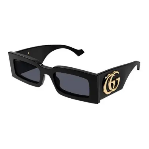 Gucci logo-plaque rectangle-frame sunglasses