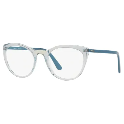 PRADA Acetate Cat Eye Eyeglass Frames Unisex Blue