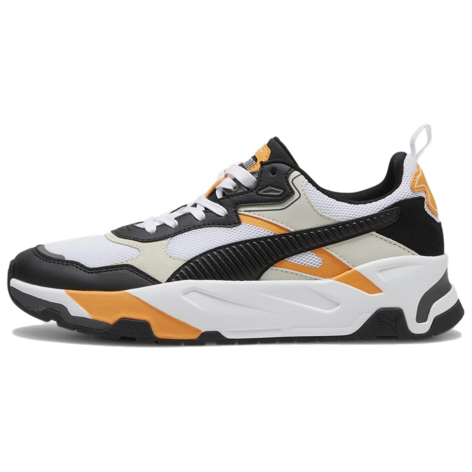 PUMA Trinity Comfortable Low top Casual Shoes Unisex Black White