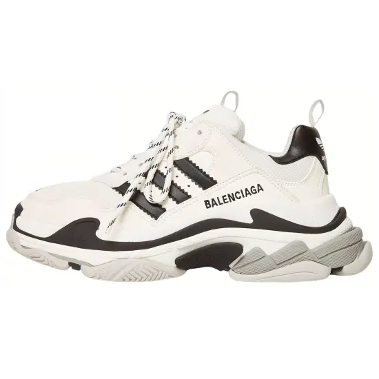 Balenciaga X Adidas Triple S White Black Women's