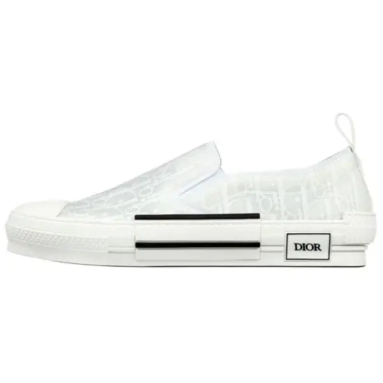DIOR B23 Slip On White Oblique