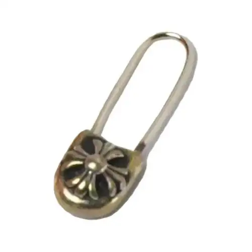 Chrome Hearts Metal Earrings Women's Silver