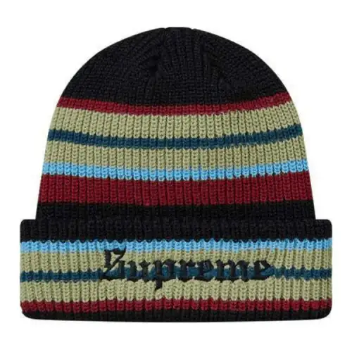 Supreme Bright Stripe Beanie