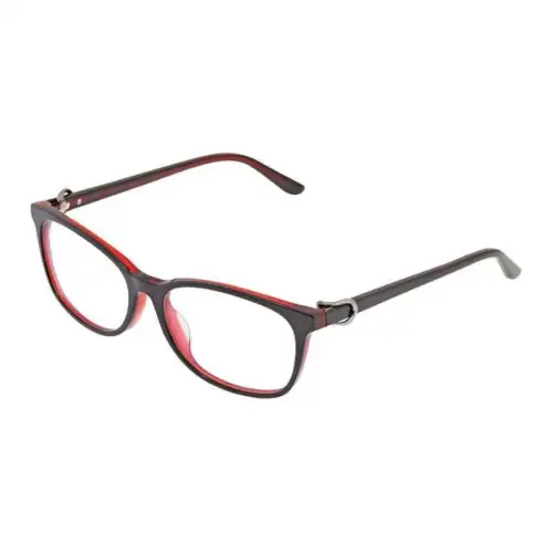 CARTIER Acetate Rectangular Eyeglass Frames Women's Black