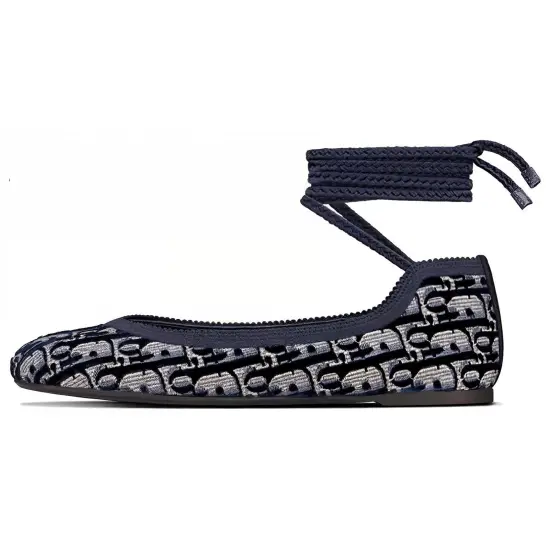 DIOR POÈME Women's Casual Shoes Women's Navy Blue/Beige Black