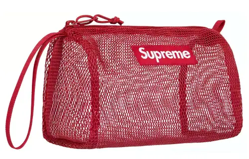 Supreme Nylon Makeup Bag Storage Bag Toiletry Bag Unisex Red