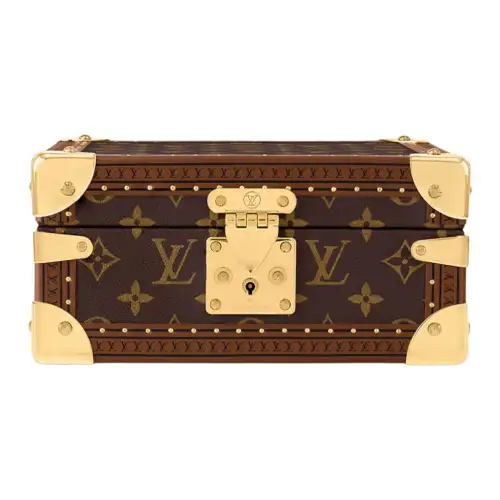 LOUIS VUITTON Canvas Jewelry Box Storage Box Regular Women's Brown