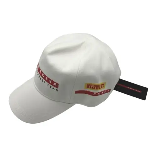 PRADA Cotton Baseball Caps Unisex White