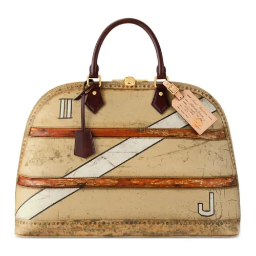 LOUIS VUITTON Alma Canvas Dome Bag, Shoulder Bag, Crossbody Bag, Handbag Extra Large Women's Light Umber