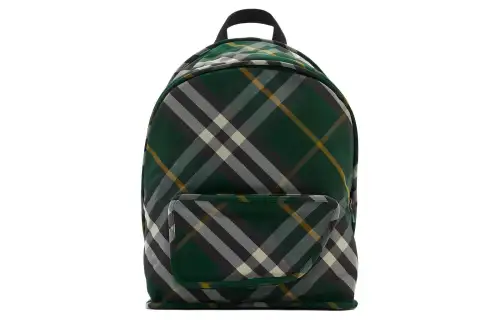 Burberry Shield Polyamide Backpack Small Men's Ivy Green