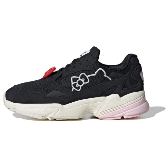Hello Kitty X Adidas Originals Falcon Casual Shoes Women's Low-Top Black