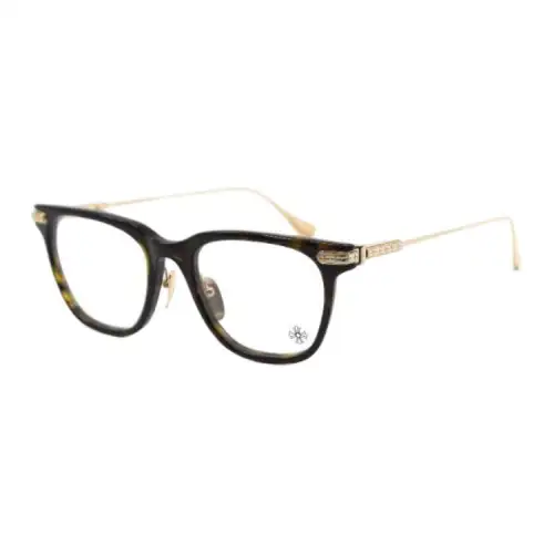 Chrome Hearts Irregular Shape Eyeglass Frames Men's Tortoiseshell